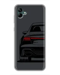 Чехол для Samsung Galaxy A04 с картинкой «Задняя часть Audi — арт»