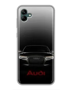 Чехол для Samsung Galaxy A04 с картинкой «Audi — градиентный контур»