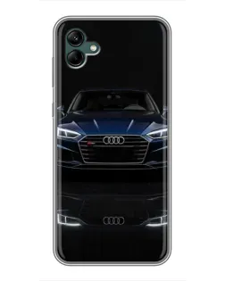 Чехол для Samsung Galaxy A04 с картинкой «Audi — ночное отражение»