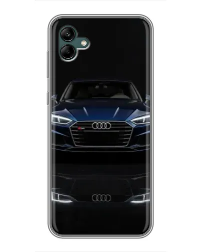 Чехол для Samsung Galaxy A04 с картинкой «Audi — ночное отражение»