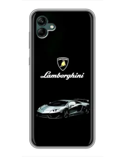Чехол для Samsung Galaxy A04 с картинкой «Логотип Lamborghini классика»