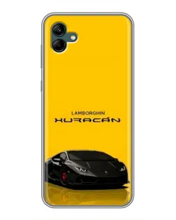 Чехол для Samsung Galaxy A04 с картинкой «Lamborghini Huracan черный»