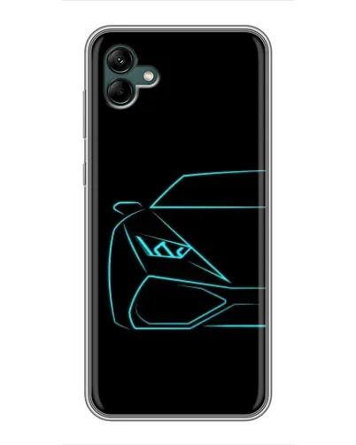 Чехол для Samsung Galaxy A04 с картинкой «Голубой силуэт Lamborghini» Чехол для Samsung Galaxy A04 с картинкой «Голубой силуэт Lamborghini»