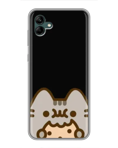 Чохол для Samsung Galaxy A04 з картинкою «Пушин на чорному»