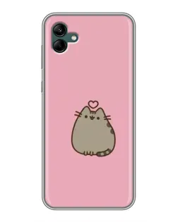 Чохол для Samsung Galaxy A04 з картинкою «Pusheen серце»