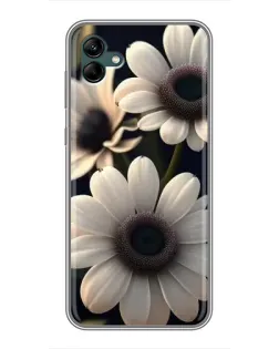 Чохол для Samsung Galaxy A04 з картинкою «Білі маргаритки макро»