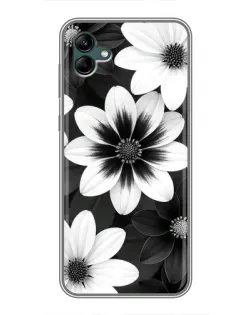 Чохол для Samsung Galaxy A04 з картинкою «Монохромні айстри»