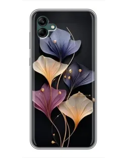 Чохол для Samsung Galaxy A04 з картинкою «Лілові квіти грації»