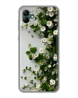 Чохол для Samsung Galaxy A04 з картинкою «Гілка дрібних білих квітів»