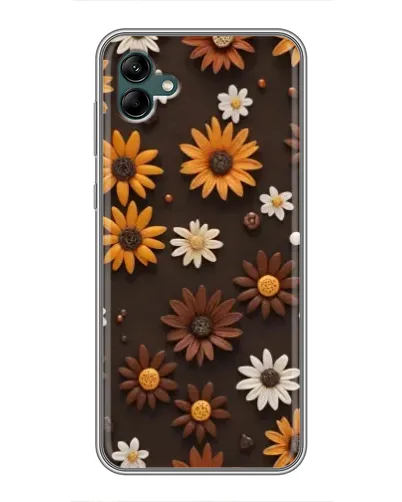 Чохол для Samsung Galaxy A04 з картинкою «Візерунок з маленьких соняшників»