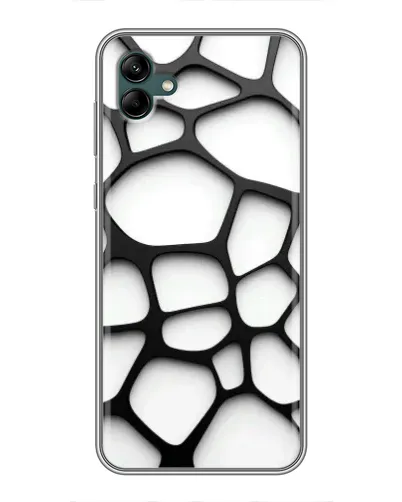 Чохол для Samsung Galaxy A04 з картинкою «Біла об'ємна сітка»