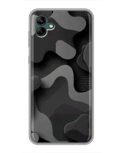 Чохол для Samsung Galaxy A04 з картинкою «Темний абстрактний камуфляж»