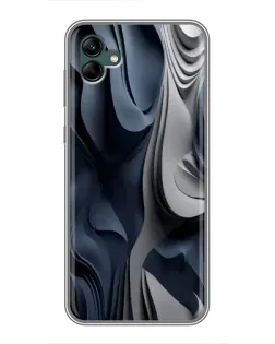 Чохол для Samsung Galaxy A04 з картинкою «Об'ємні сині складки»