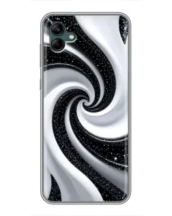 Чохол для Samsung Galaxy A04 з картинкою «Чорно-біла спіраль»