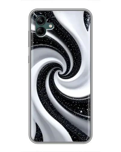 Чохол для Samsung Galaxy A04 з картинкою «Чорно-біла спіраль»