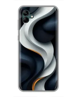 Чохол для Samsung Galaxy A04 з картинкою «Об'ємні чорно-білі стрічки»