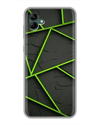 Чохол для Samsung Galaxy A04 з картинкою «Зелені геометричні лінії»
