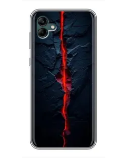 Чохол для Samsung Galaxy A04 з картинкою «Червона лавова тріщина»