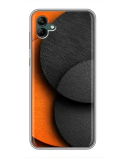 Чохол для Samsung Galaxy A04 з картинкою «Геометрія помаранчевих кіл»
