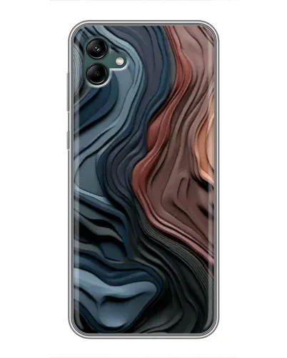 Чохол для Samsung Galaxy A04 з картинкою «Кольорові хвилі каньйону»