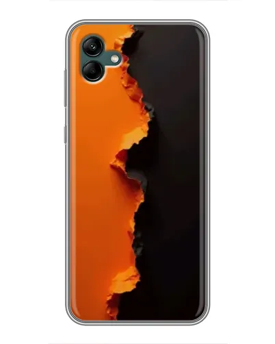 Чохол для Samsung Galaxy A04 з картинкою «Помаранчевий розлом»