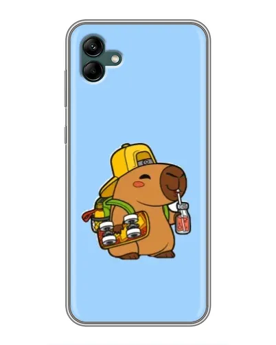Чохол для Samsung Galaxy A04 з картинкою «Капібара на скейті»