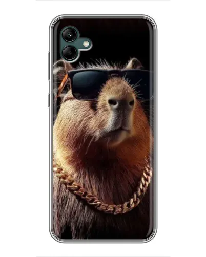 Чохол для Samsung Galaxy A04 з картинкою «Капібара золотий ланцюг»