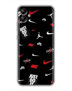 Чехол для Samsung Galaxy A04e (A042) с картинкой «Nike Mix Pattern»