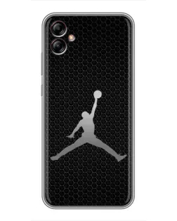 Чехол для Samsung Galaxy A04e (A042) с картинкой «Jordan Dark Carbon»