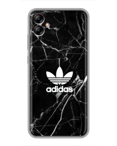 Чехол для Samsung Galaxy A04e (A042) с картинкой «Белый мрамор Adidas»