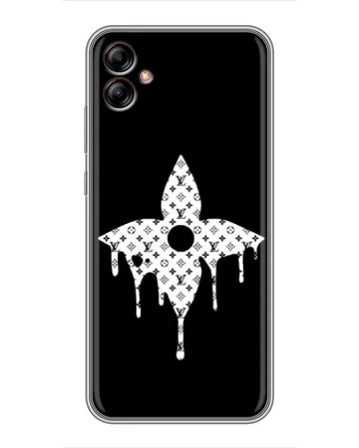 Чехол для Samsung Galaxy A04e (A042) с картинкой «Цветочная монограмма»