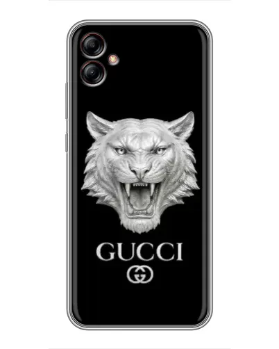 Чехол для Samsung Galaxy A04e (A042) с картинкой «Gucci — серебряный лев» Чехол для Samsung Galaxy A04e (A042) с картинкой «Gucci — серебряный лев»