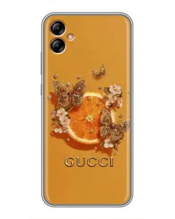 Чехол для Samsung Galaxy A04e (A042) с картинкой «Gucci — золотые бабочки» Чехол для Samsung Galaxy A04e (A042) с картинкой «Gucci — золотые бабочки»