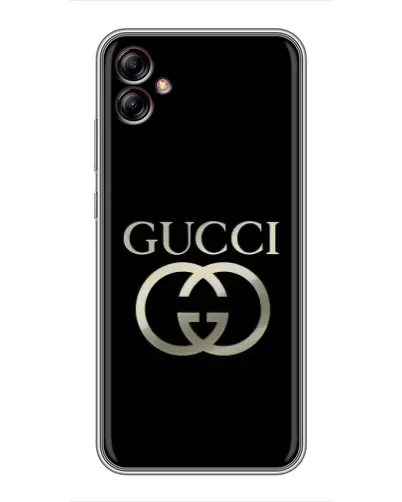 Чехол для Samsung Galaxy A04e (A042) с картинкой «Gucci — золото на черном» Чехол для Samsung Galaxy A04e (A042) с картинкой «Gucci — золото на черном»