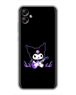 Чехол для Samsung Galaxy A04e (A042) с картинкой «Электрическая Kuromi» Чехол для Samsung Galaxy A04e (A042) с картинкой «Электрическая Kuromi»