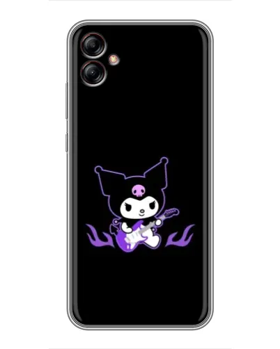 Чехол для Samsung Galaxy A04e (A042) с картинкой «Электрическая Kuromi» Чехол для Samsung Galaxy A04e (A042) с картинкой «Электрическая Kuromi»
