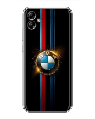 Чехол для Samsung Galaxy A04e (A042) с картинкой «BMW M-Power неон»