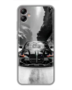 Чехол для Samsung Galaxy A04e (A042) с картинкой «BMW — акварельный дрифт»