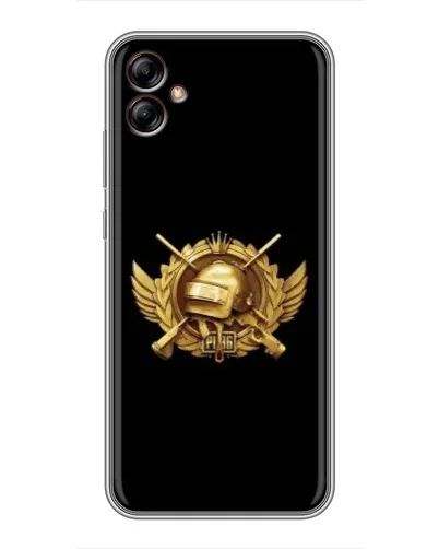 Чехол для Samsung Galaxy A04e (A042) с картинкой «PUBG — оранжевый градиент»