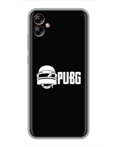 Чехол для Samsung Galaxy A04e (A042) с картинкой «PUBG — классический лого»