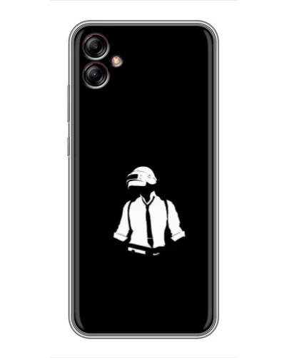 Чехол для Samsung Galaxy A04e (A042) с картинкой «PUBG — белый шлем»