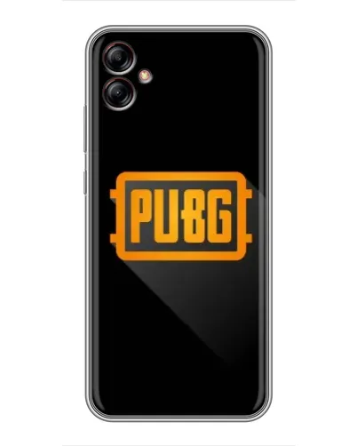 Чехол для Samsung Galaxy A04e (A042) с картинкой «PUBG — рамка лого»