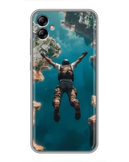 Чехол для Samsung Galaxy A04e (A042) с картинкой «PUBG — свободное падение»