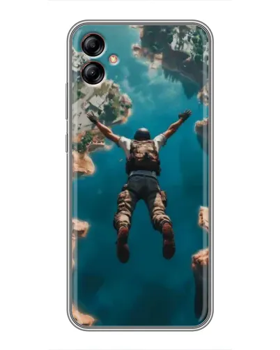 Чехол для Samsung Galaxy A04e (A042) с картинкой «PUBG — свободное падение»