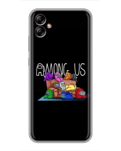 Чехол для Samsung Galaxy A04e (A042) с картинкой «Логотип Among Us»