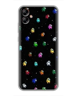 Чехол для Samsung Galaxy A04e (A042) с картинкой «Экипаж Among Us»