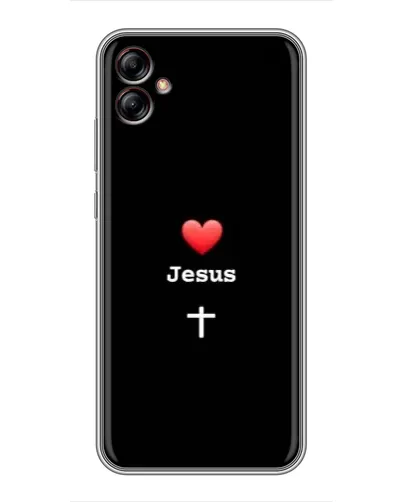 Чехол для Samsung Galaxy A04e (A042) с картинкой «Сердце - Jesus» Чехол для Samsung Galaxy A04e (A042) с картинкой «Сердце - Jesus»