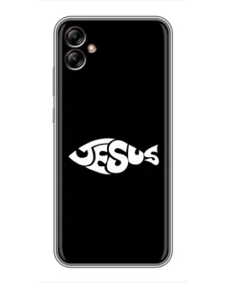 Чохол для Samsung Galaxy A04e (A042) з картинкою «Риба  Jesus»
