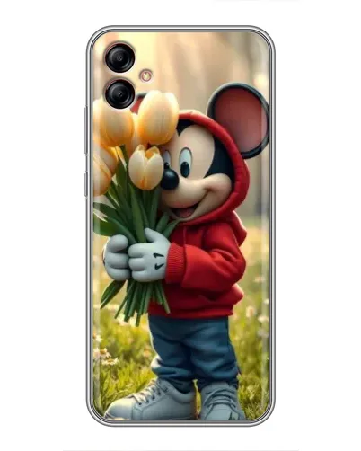 Чехол для Samsung Galaxy A04e (A042) с картинкой «Микки с тюльпанами» Чехол для Samsung Galaxy A04e (A042) с картинкой «Микки с тюльпанами»