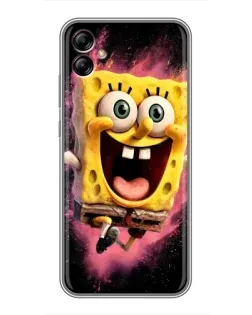 Чехол для Samsung Galaxy A04e (A042) с картинкой «Взрывной Спанч Боб»